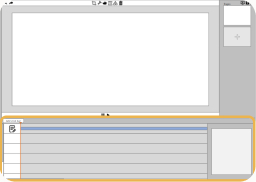 Original low-fidelity interface with timeline-based input and output settings