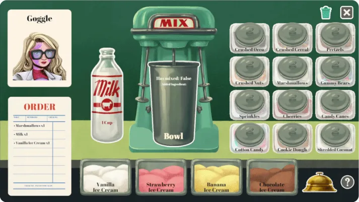 01 · Main Diner Screen