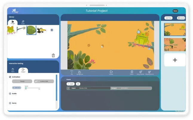 Children's Museum of Pittsburgh storytelling toolkit shown on a desktop screen