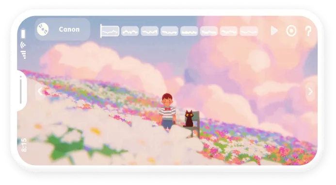 HUA: Pocket Harmonica game shown on a phone
